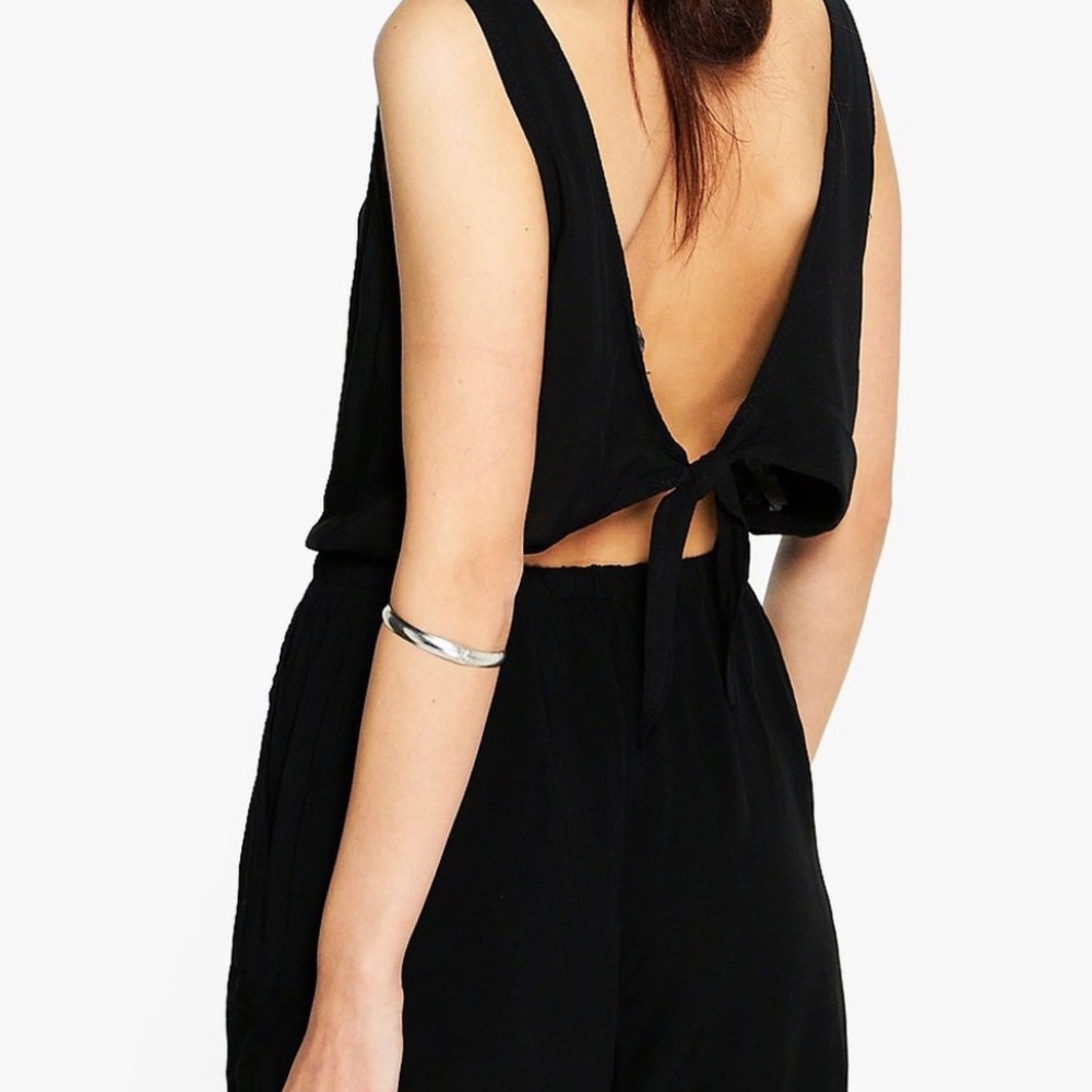 Tie back romper
